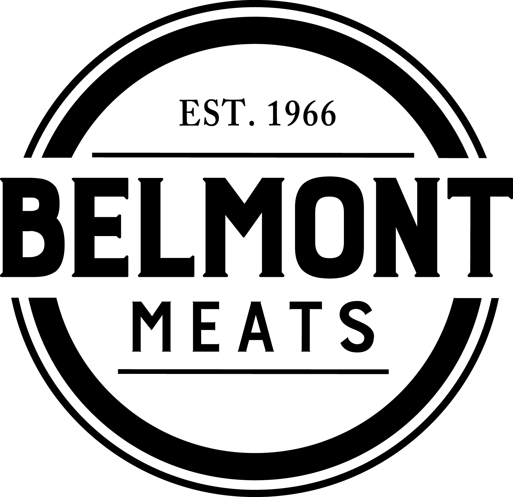 Belmont Meats Logo (1711x1659), Png Download