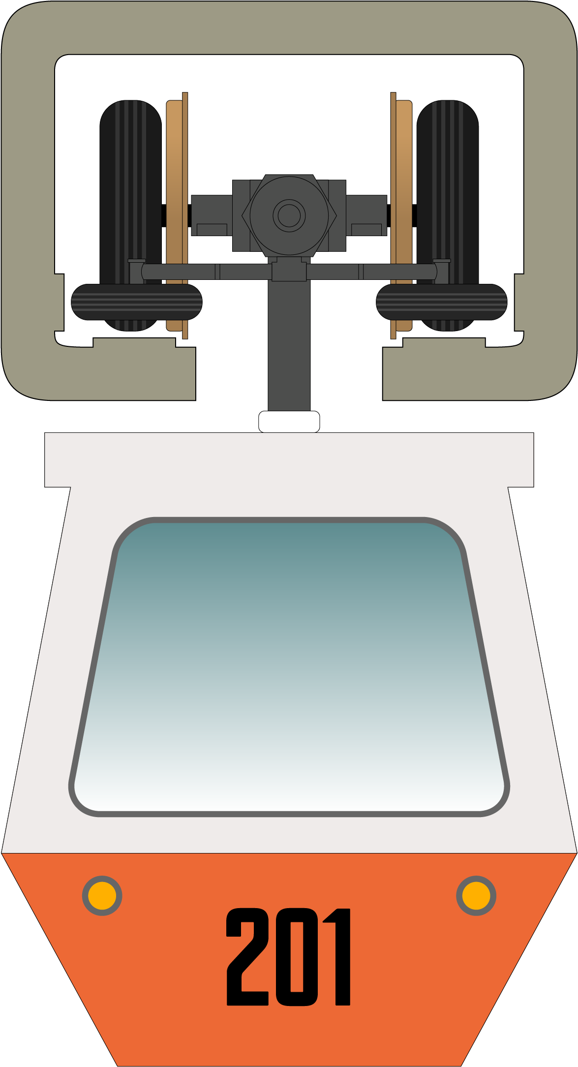 Illustration Suspension Monorail (1708x2501), Png Download