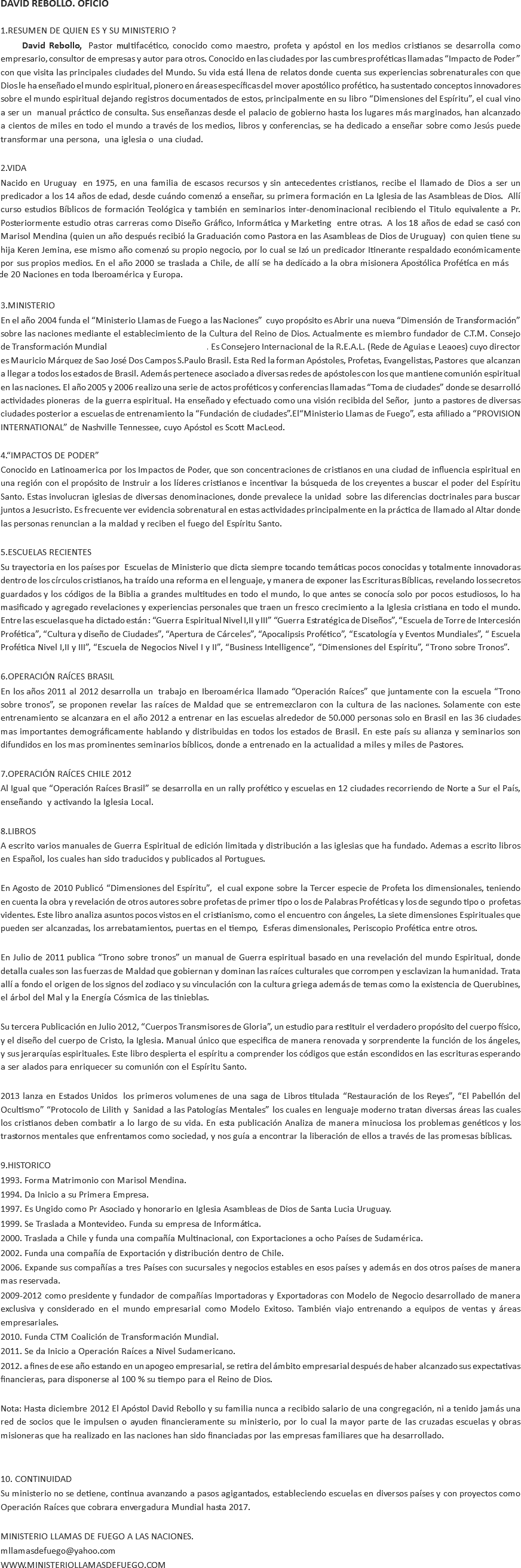 Resumen De Quien Es Y Su Ministerio David Rebollo (872x2624), Png Download