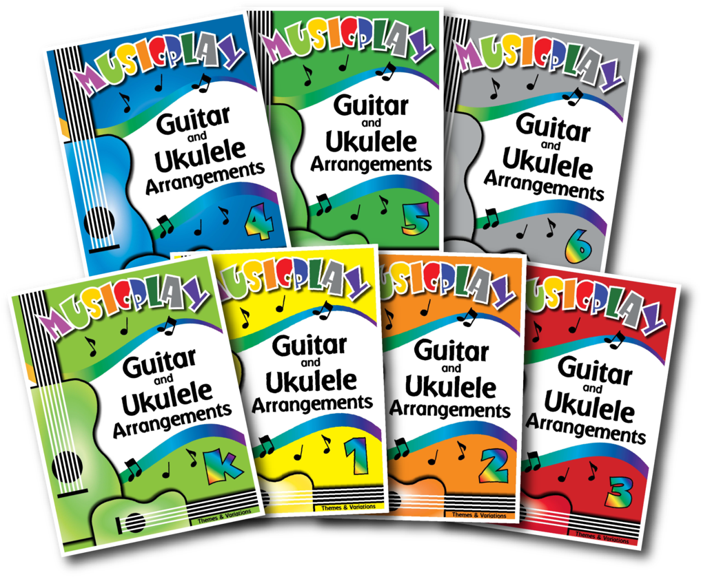 Musicplay Guitar And Ukulele Arrangements Set Of (1024x843), Png Download
