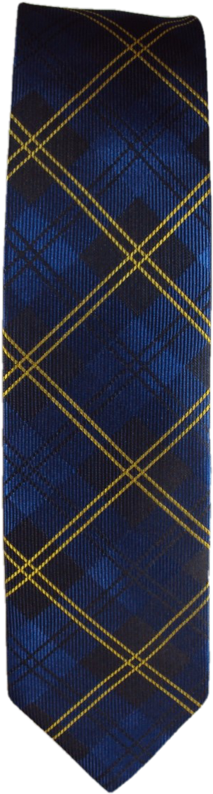 Blue, Gold Striped Tie Set (1280x1275), Png Download