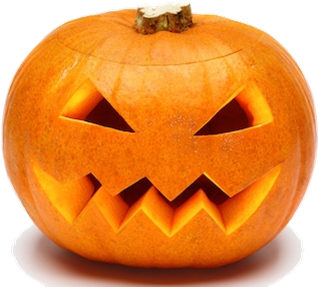 Pumpkin Carving Party - Carved Pumpkin (487x305), Png Download