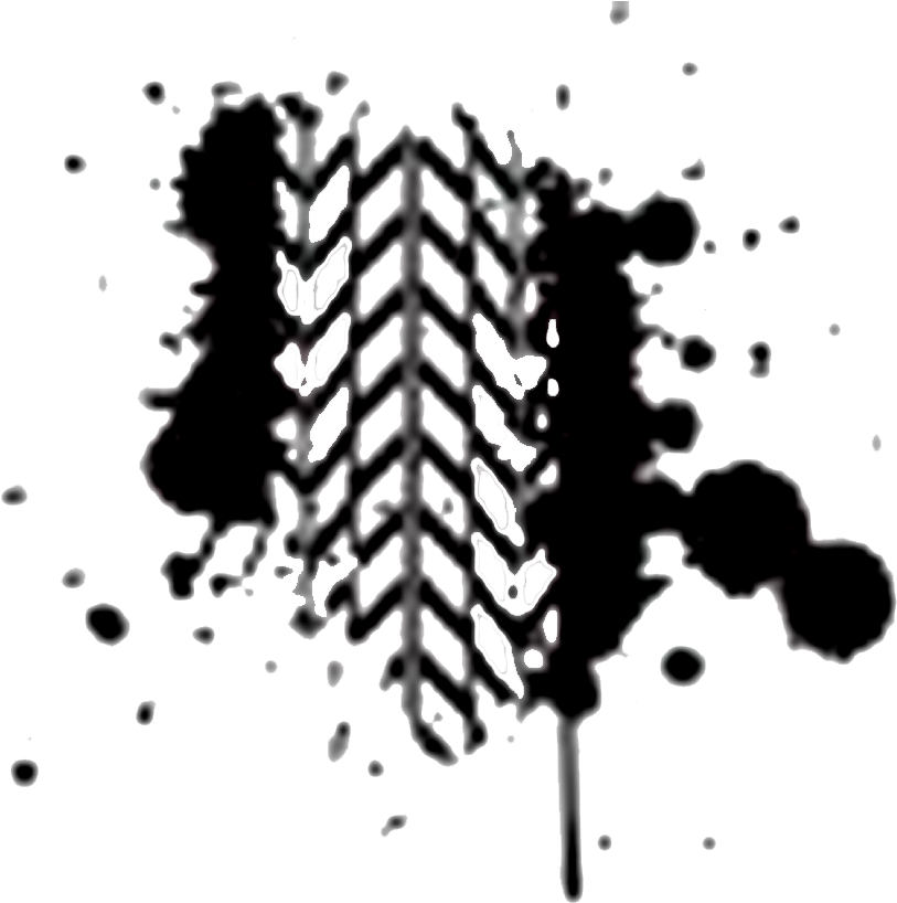 The Tread Of A Tire Or Track Refers To The Rubber On - Muddy Tire Track Clipart (834x822), Png Download
