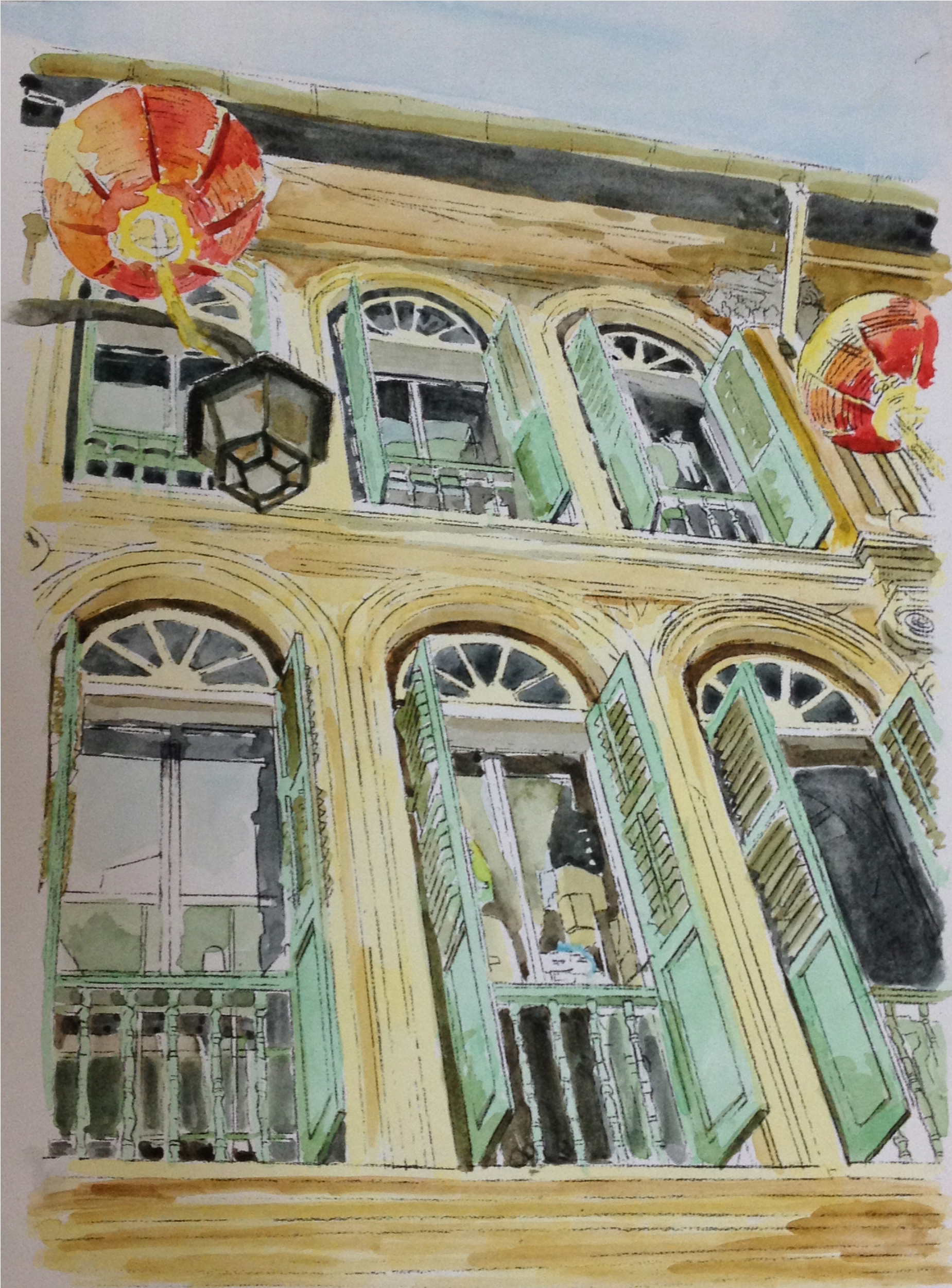 This Is The Watercolor Painting I Did - Drawing (2448x3264), Png Download