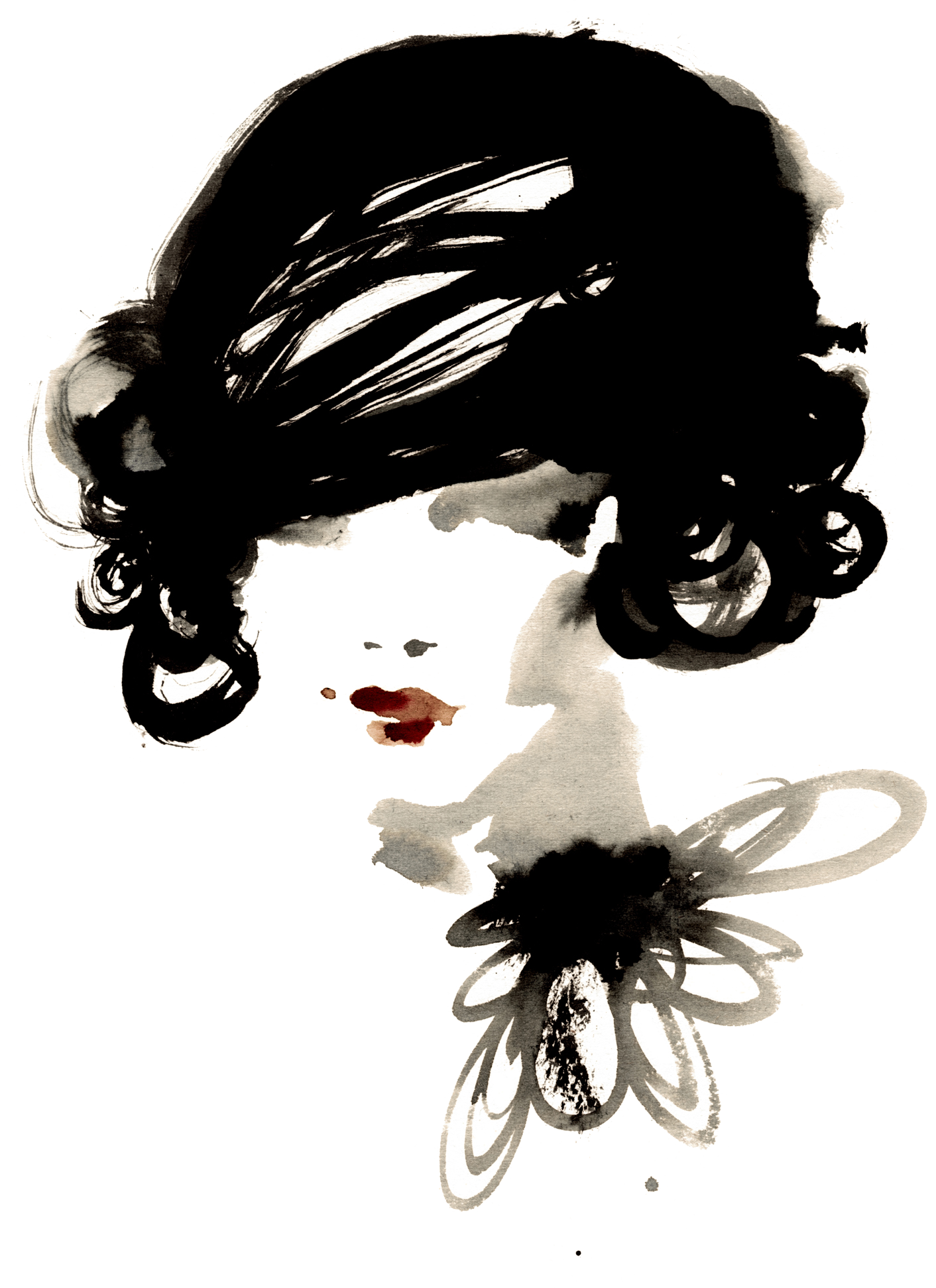 Watercolor Ladies (1412x1943), Png Download