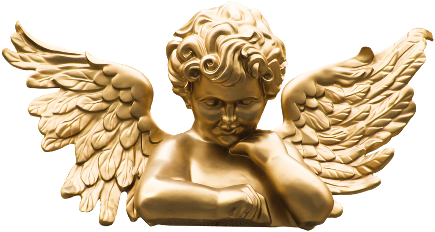 Golden Angel - Cherub Png (960x558), Png Download