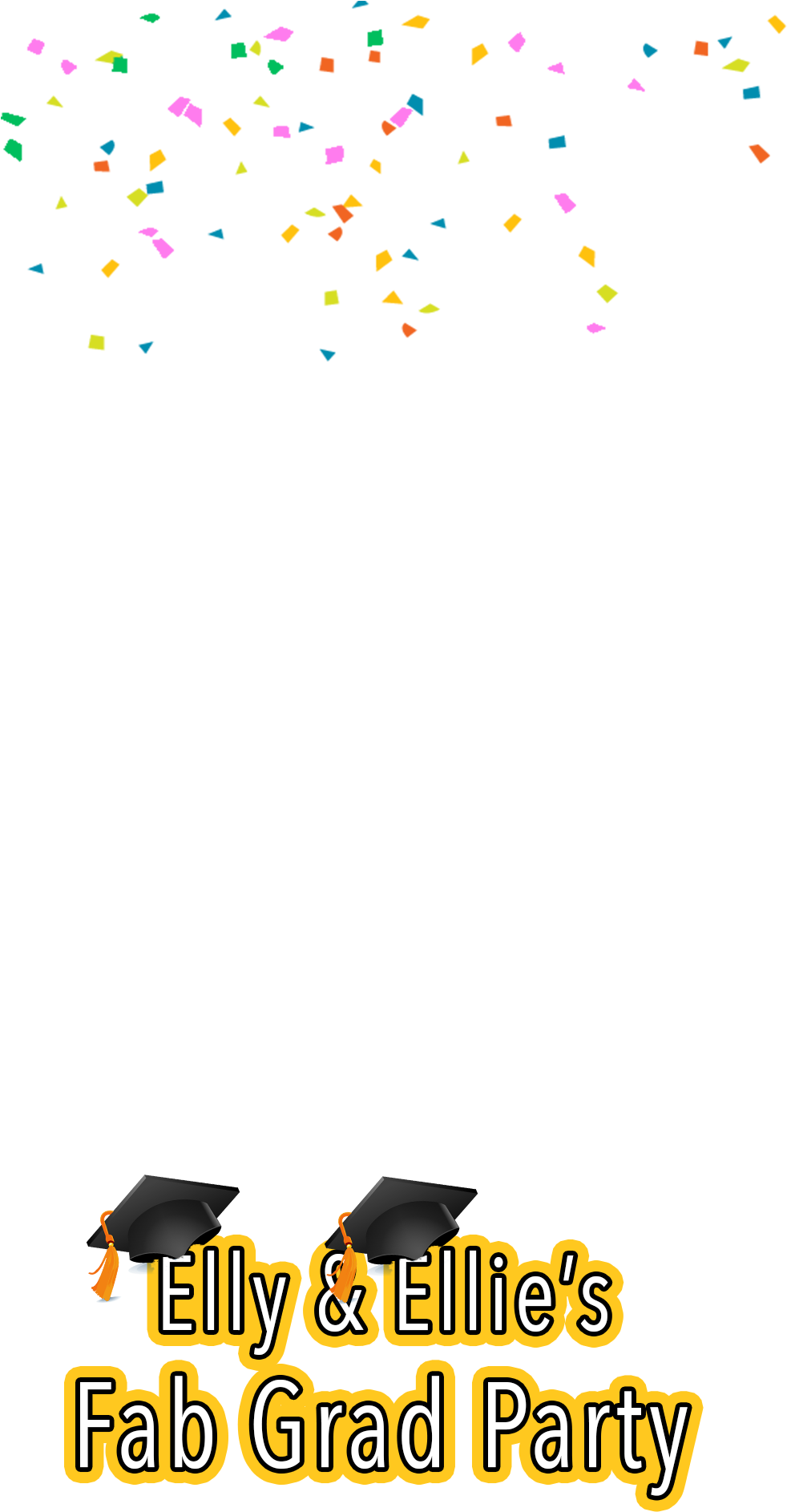 Snapchat Filter Reconmediainc Com - Graduation Snapchat Filter Template (1080x1920), Png Download