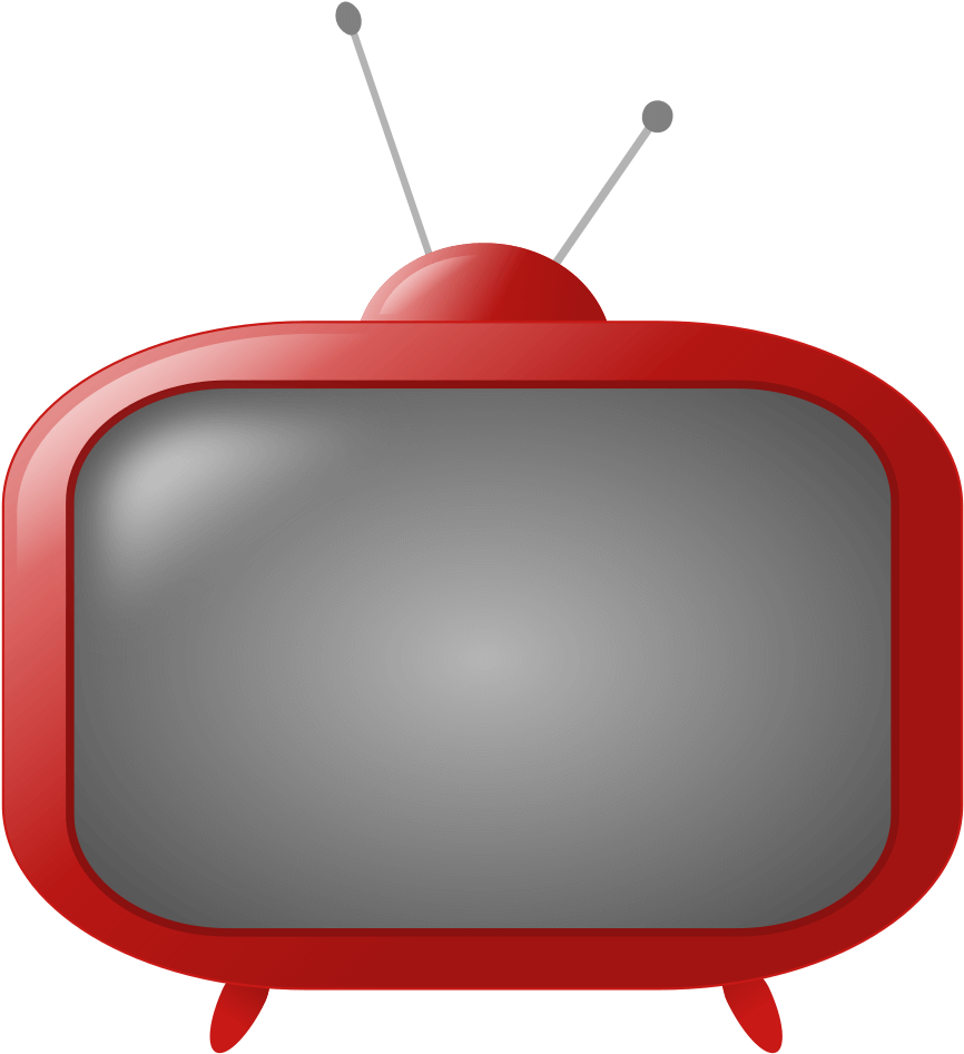 Rooweb - Tv Clipart Red (919x1000), Png Download