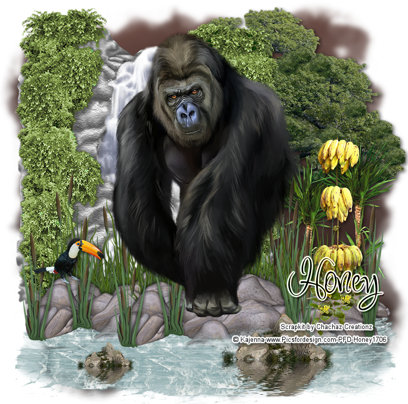 Kong By Honey1706 On Deviantart - Zazzle Gorilla Barely There Iphone 6 Plus Hülle (800x800), Png Download