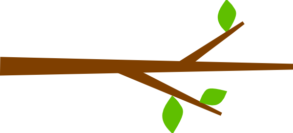 Tree Branch With Leaves Clip Art At Clker - Branch With Leaves Clipart (600x272), Png Download