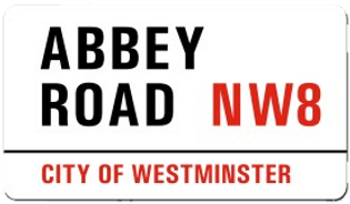 Download Free Iconic Street Signs London Transparent - Abbey Road, London - Uk Ornament (round) (400x400), Png Download