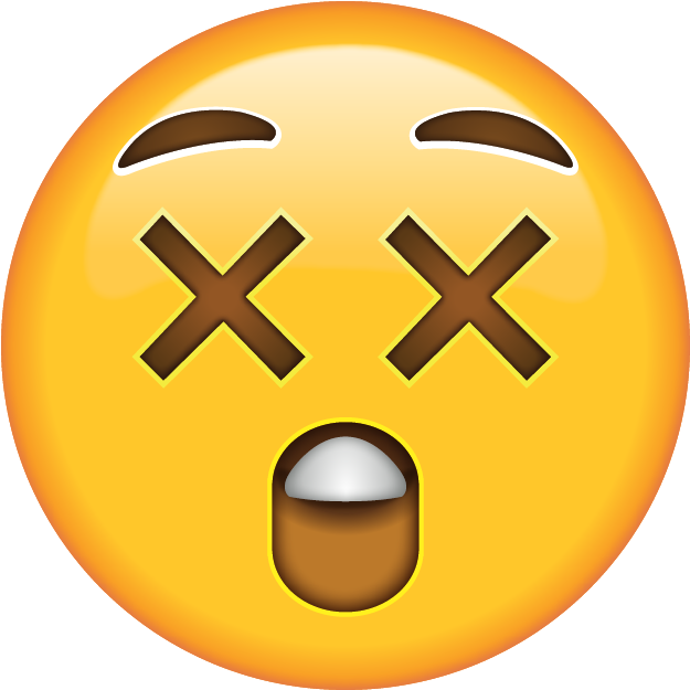 Download Astonished Emoji Icon - 😵 Emoji (640x640), Png Download
