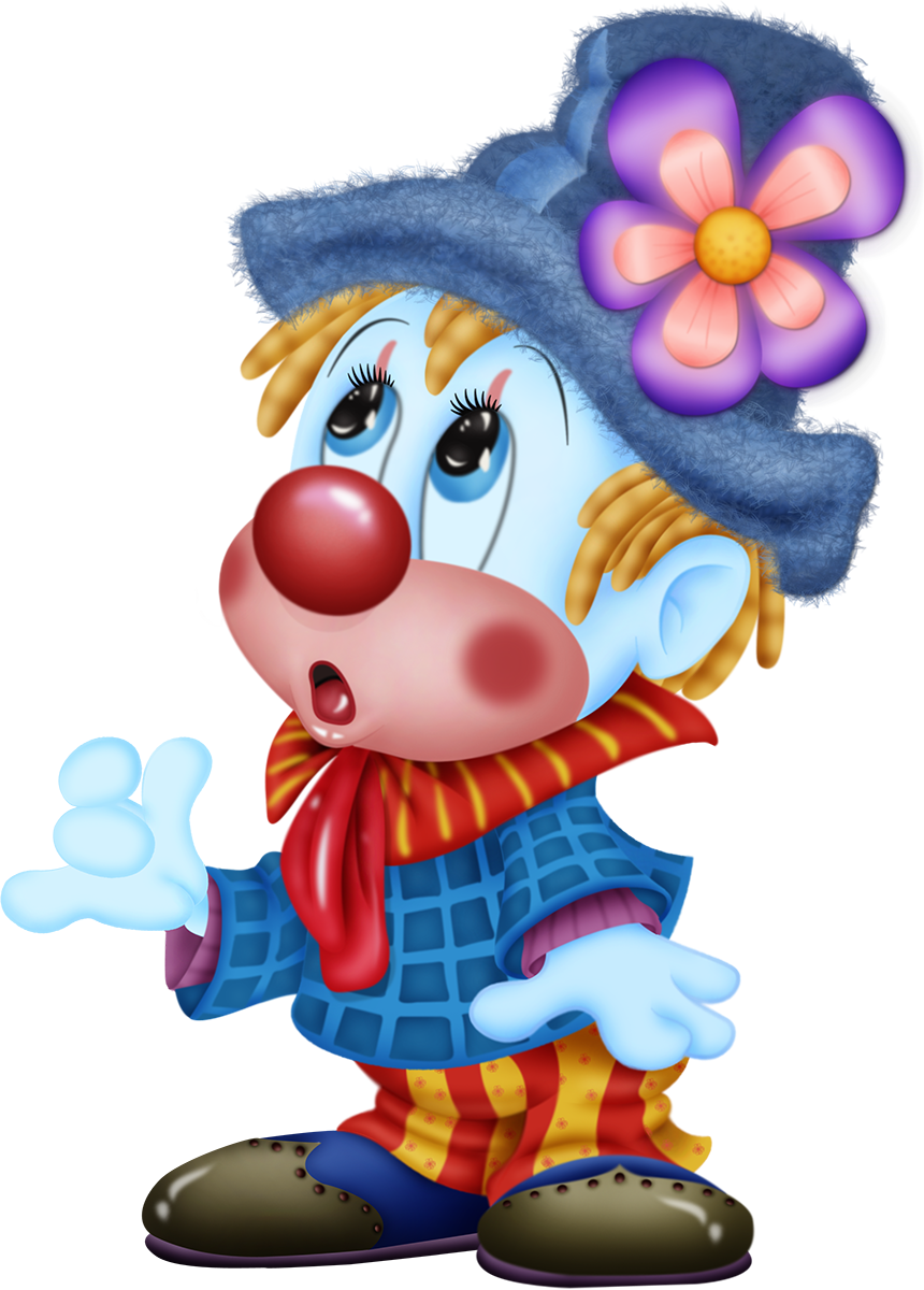 Joker Clipart Circus Indian - Dibujos De Payasos (860x1200), Png Download