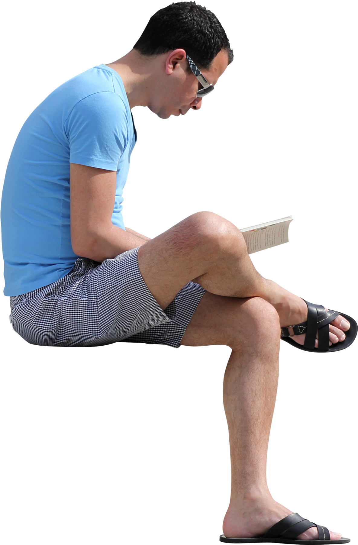 People Sitting Reading Png (1280x1896), Png Download