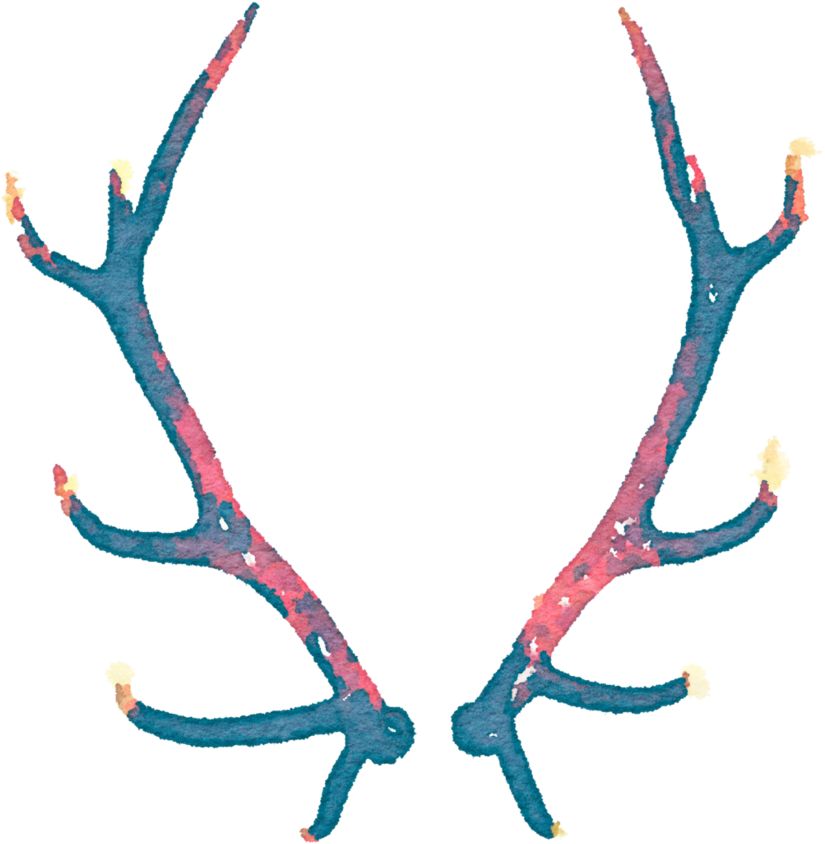 Svg Library Library Free Png Watercolor Antler Use - Free To Use Images Png (842x948), Png Download