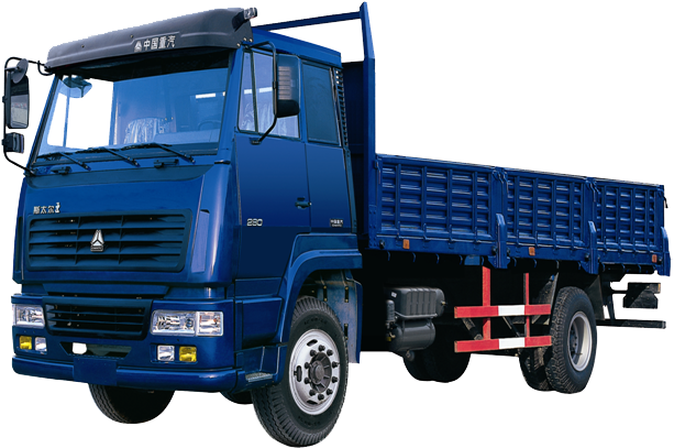 Cargo Truck - Blue Truck Png (653x459), Png Download