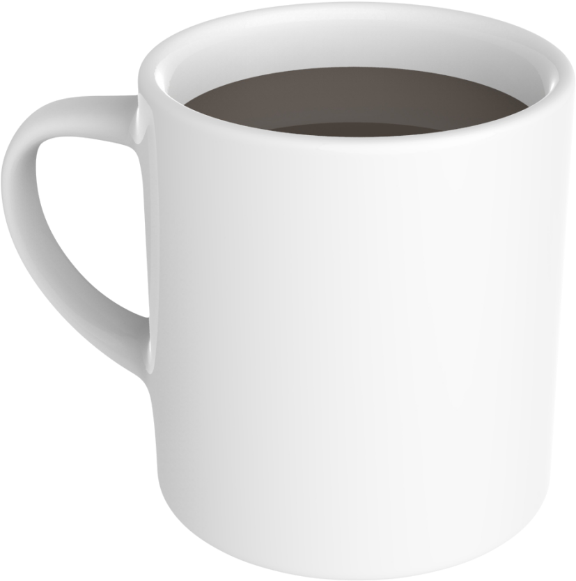 Mug Png Transparent Images - White Coffee Mug Png (1024x1024), Png Download