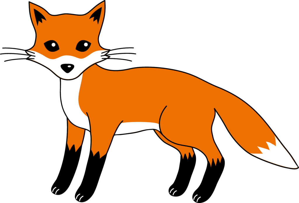 Artistic Fox Png Hd - Fox Clipart (1024x694), Png Download
