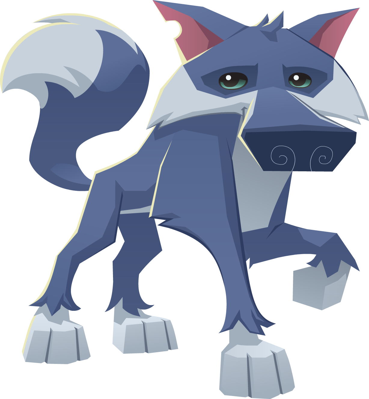Animal Jam Wolf - Animal Jam (1228x1330), Png Download