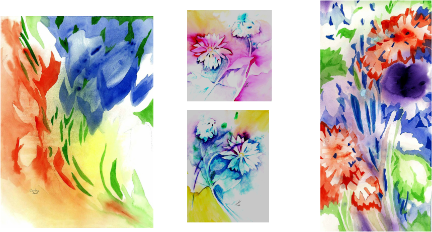 Picture - Watercolor Painting (859x463), Png Download