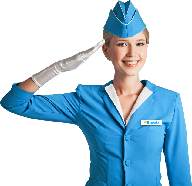 Girl - Flight Attendant Png (633x615), Png Download