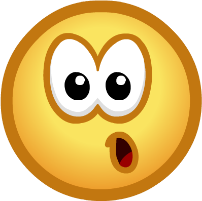 Surprised Face Png - Club Penguin Surprised Face (417x408), Png Download