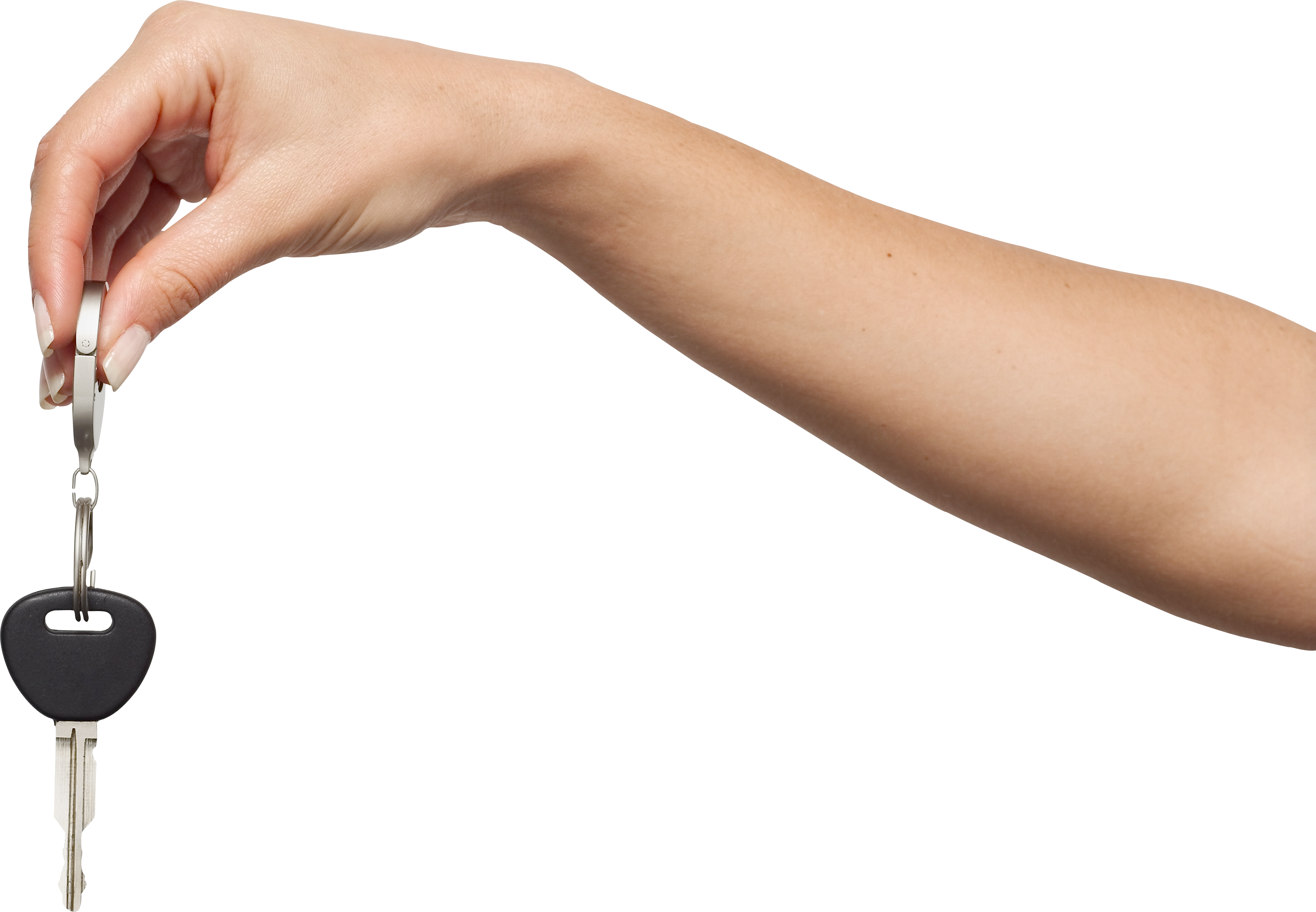 Car Key With Hand (4457x3088), Png Download