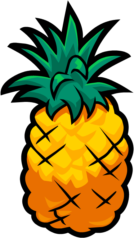 Smoothie Smash Pineapple - Pineapple Cartoon Png (432x766), Png Download