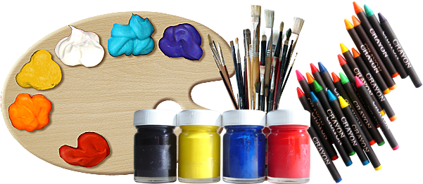 Art Supplies Images - Art Supplies No Background (635x280), Png Download