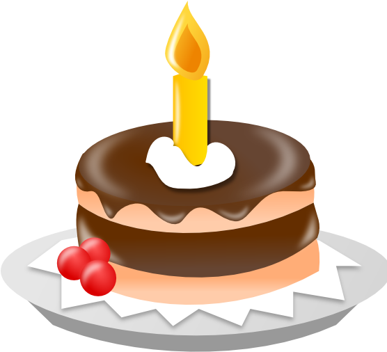 Clipartist Net Clip Art Birthday Ns Wall - Birthday Cake Clip Art (555x518), Png Download