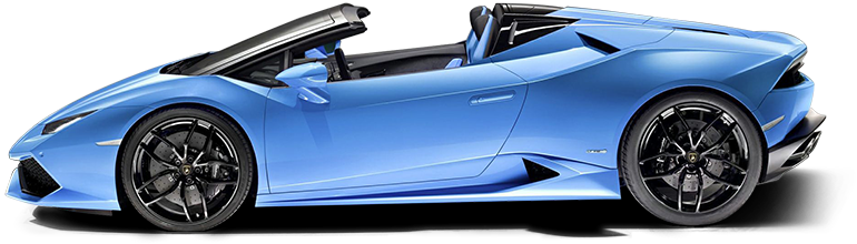 Lp580 2s 2018 Lamborghini Huracan Convertible Lp580 - Lamborghini Huracan Side (770x220), Png Download