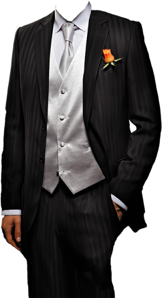 Lounge Black And White Suit And Tie, Suit, Tie, Men - Correct Flow - Pepe Mateos/davirus - Download (640x640), Png Download