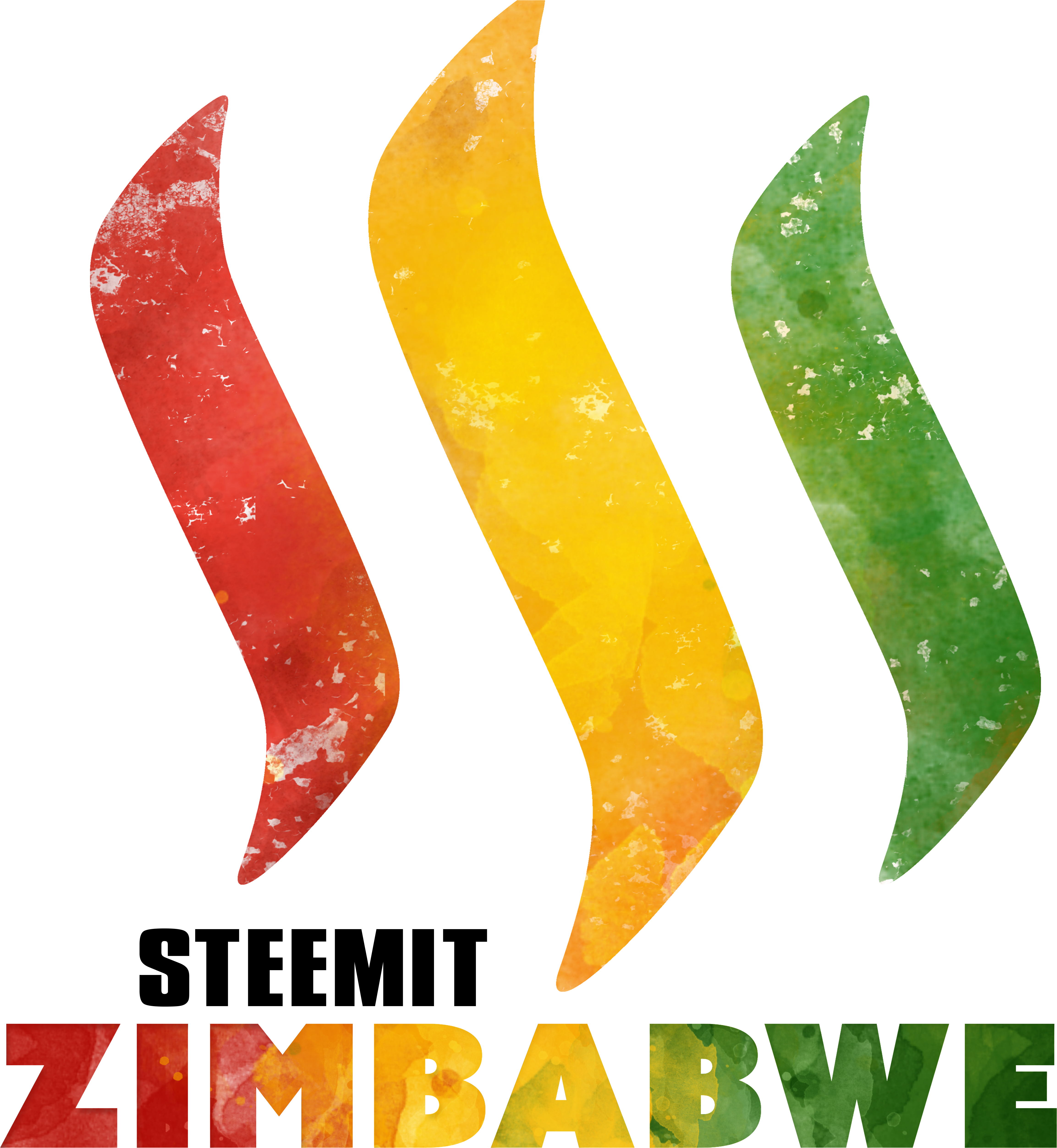 Steemit Zimbabwe Watercolor - Graphic Design (4819x5374), Png Download