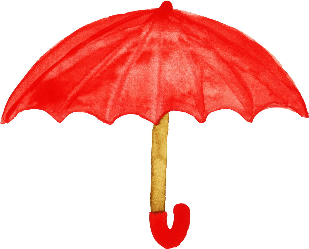 Hand Painted An Umbrella Png Transparent - Portable Network Graphics (1024x824), Png Download