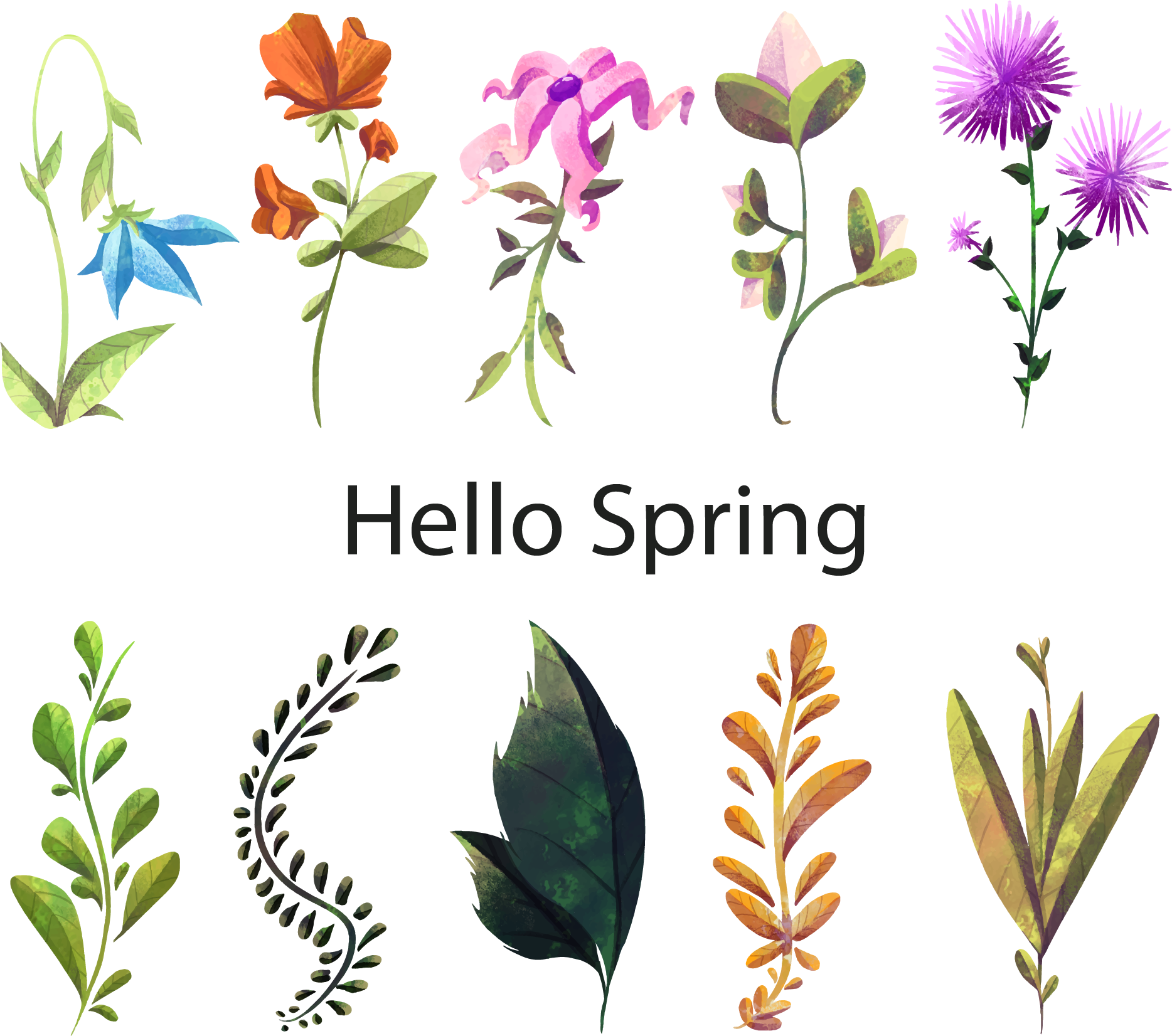 Floral Design Watercolor Painting Flower Plant - Flower (1868x1652), Png Download