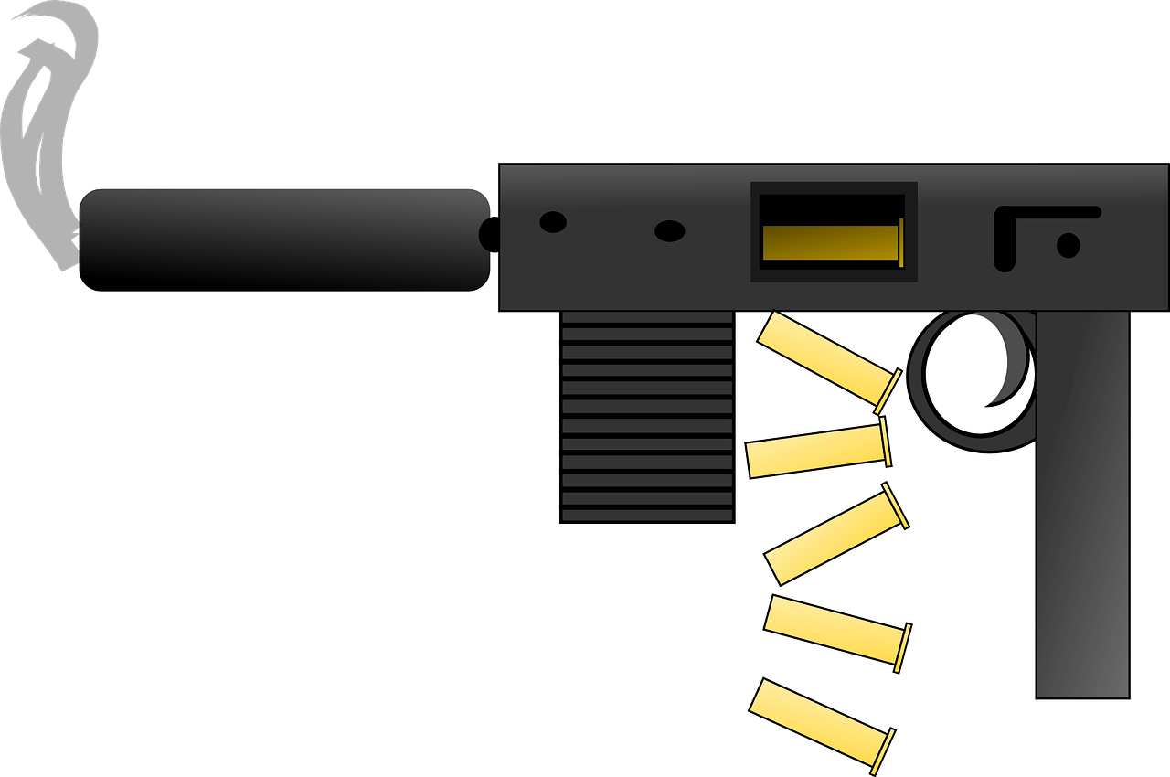 Free Guns Animated Clipart - Gun Clip Art (600x399), Png Download