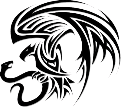 Snake Tattoo Free Png Image - Eagle Snake Tattoo Tribal (400x355), Png Download
