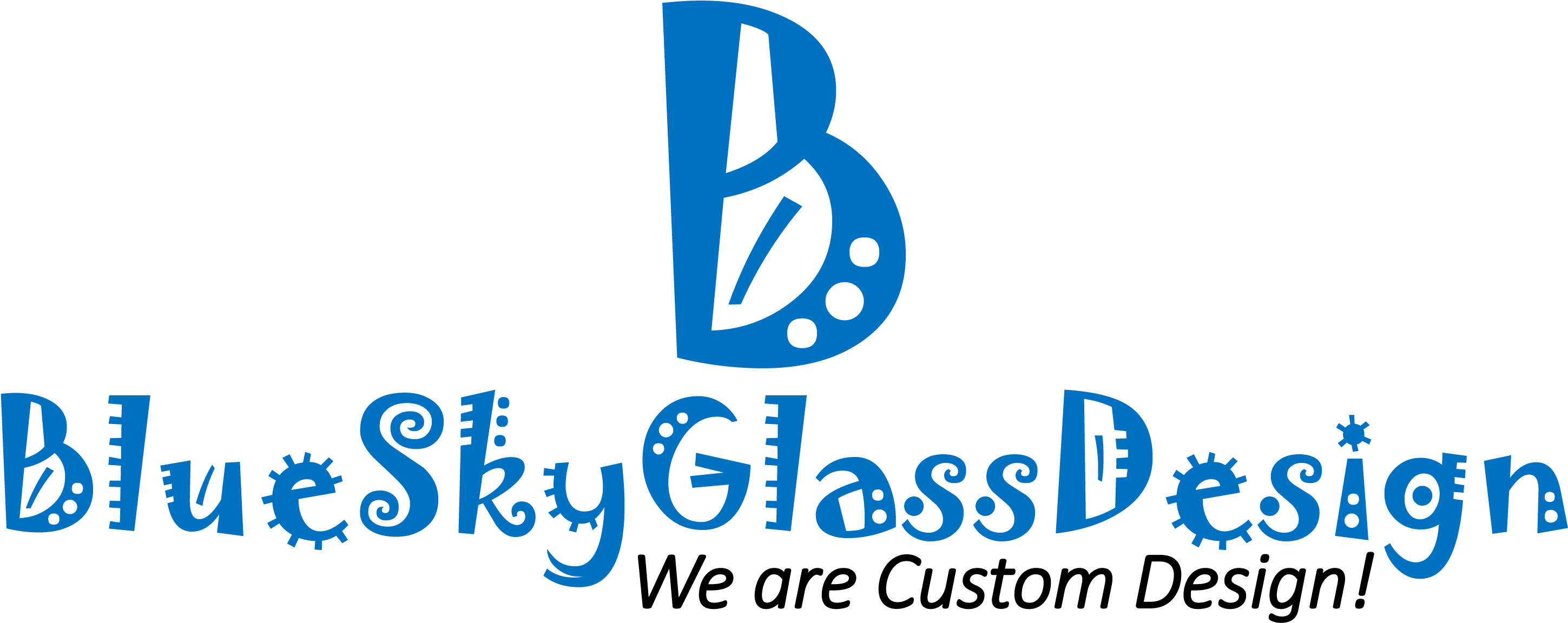 Bluesky Glass Design - Jokerman Font (2949x1215), Png Download