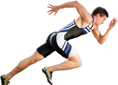 Guy Running Png Clip Freeuse Download - Man Running Png (400x300), Png Download
