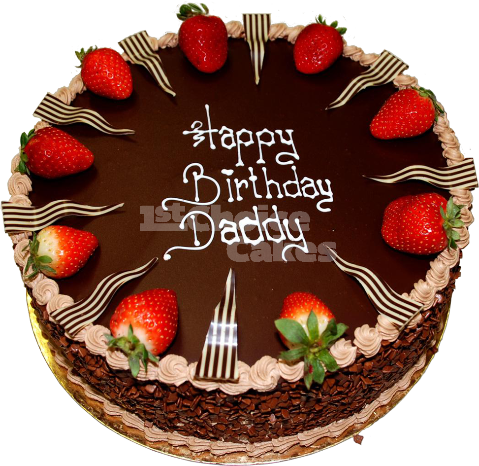 Birthday Cake Png 6 Http - Birthday Chocolate Cake Dad (1000x966), Png Download