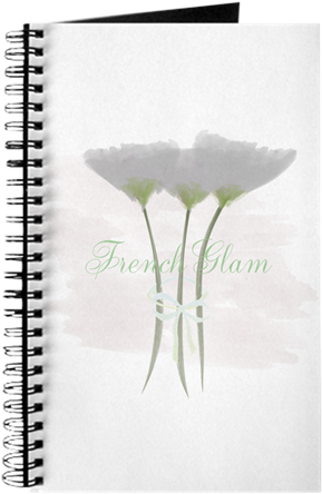 French Glam Watercolor Journal - Cafepress - Stuff Up! - - Spiral Bound Journal Notebook, (460x460), Png Download