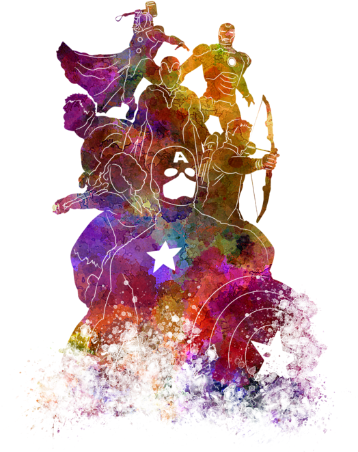 Click And Drag To Re-position The Image, If Desired - The Avengers (560x700), Png Download