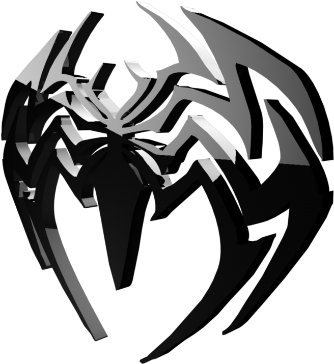 3d Transperant Logo By Bussye On Deviantart - Venom 2018 Spider Symbol (1024x819), Png Download