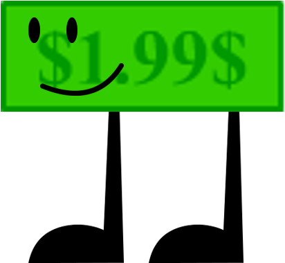 99 Dollar Bill - Portable Network Graphics (429x378), Png Download