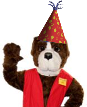 Safety Bill In Birthday Hat - Safety (351x438), Png Download