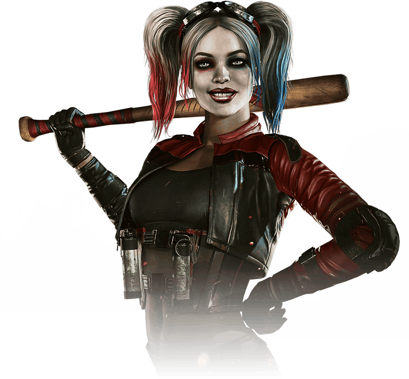 Injustice 2 Harley Quinn Render Portrait - Injustice 2 Bad Characters (834x774), Png Download