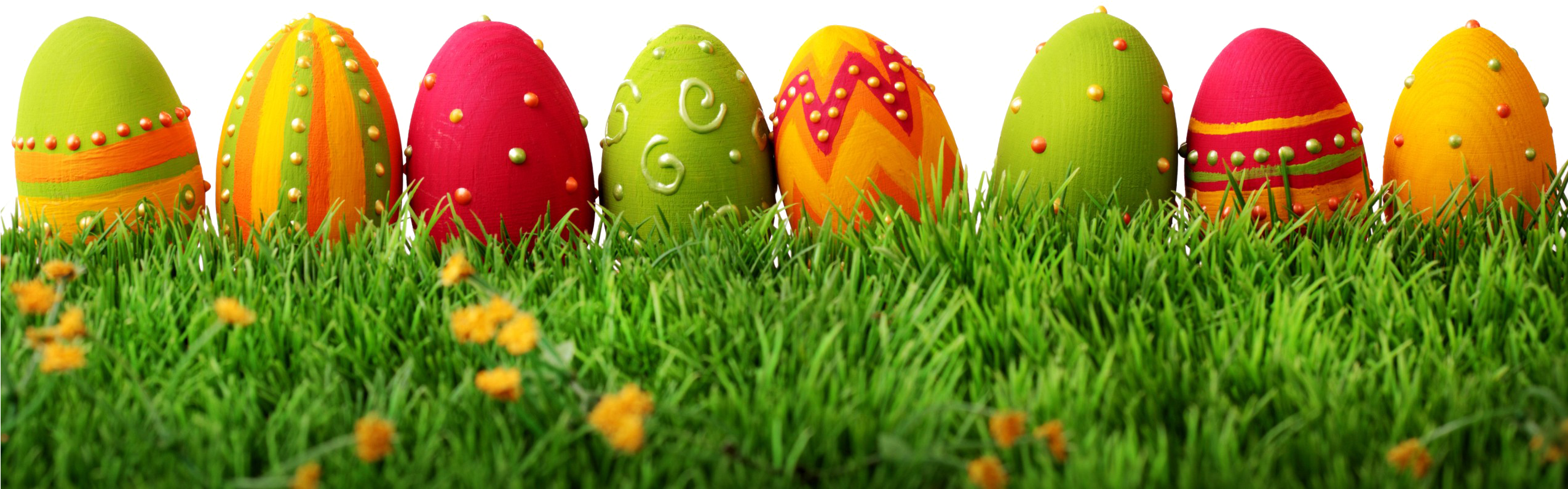 Easter Grass Png - Eggs Easter (2549x1178), Png Download