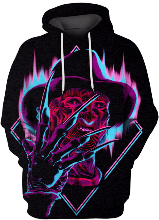 3d A Nightmare On Elm Street Freddy Krueger Tshirt - Property Of My Catahoula Leopard Dog Hoodie (500x500), Png Download
