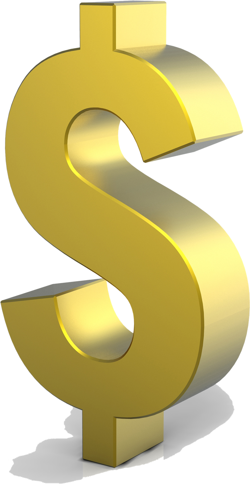 Gold Dollar Png Hd - Gold Dollar Sign Png (1052x1736), Png Download