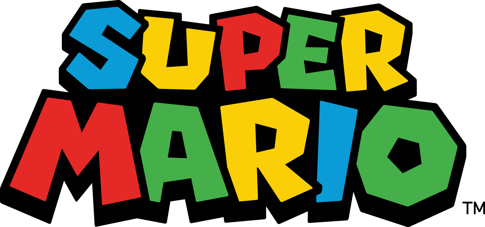 Super Mario Logo - Super Mario Logo Png (2000x936), Png Download